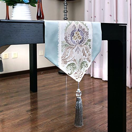 TRE European-style luxury table runner/Embroidered table table runner/ cloth table flag-A 32x260cm(13x102inch)