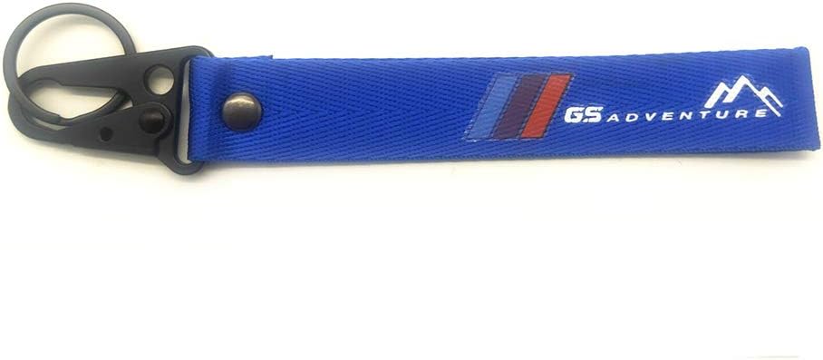 keevao Holder Chain Collection Keychain for BMW GS ADVENTURE R1200R R1200RT R1200GS R1200GS ADVENTURE Motorsports Motorcycle Badge Keyring (GS ADVENTURE Blue)