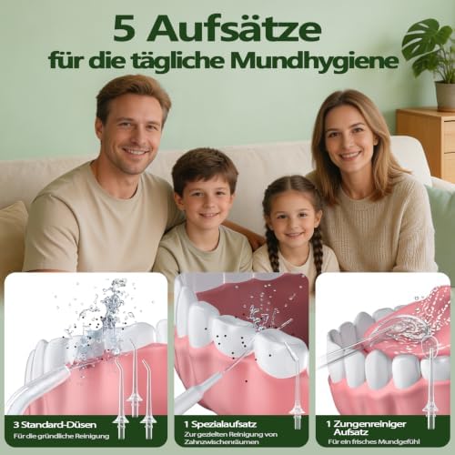 Kabellose Elektrische Munddusche, 350ml Tank, Zuhause & Reisen