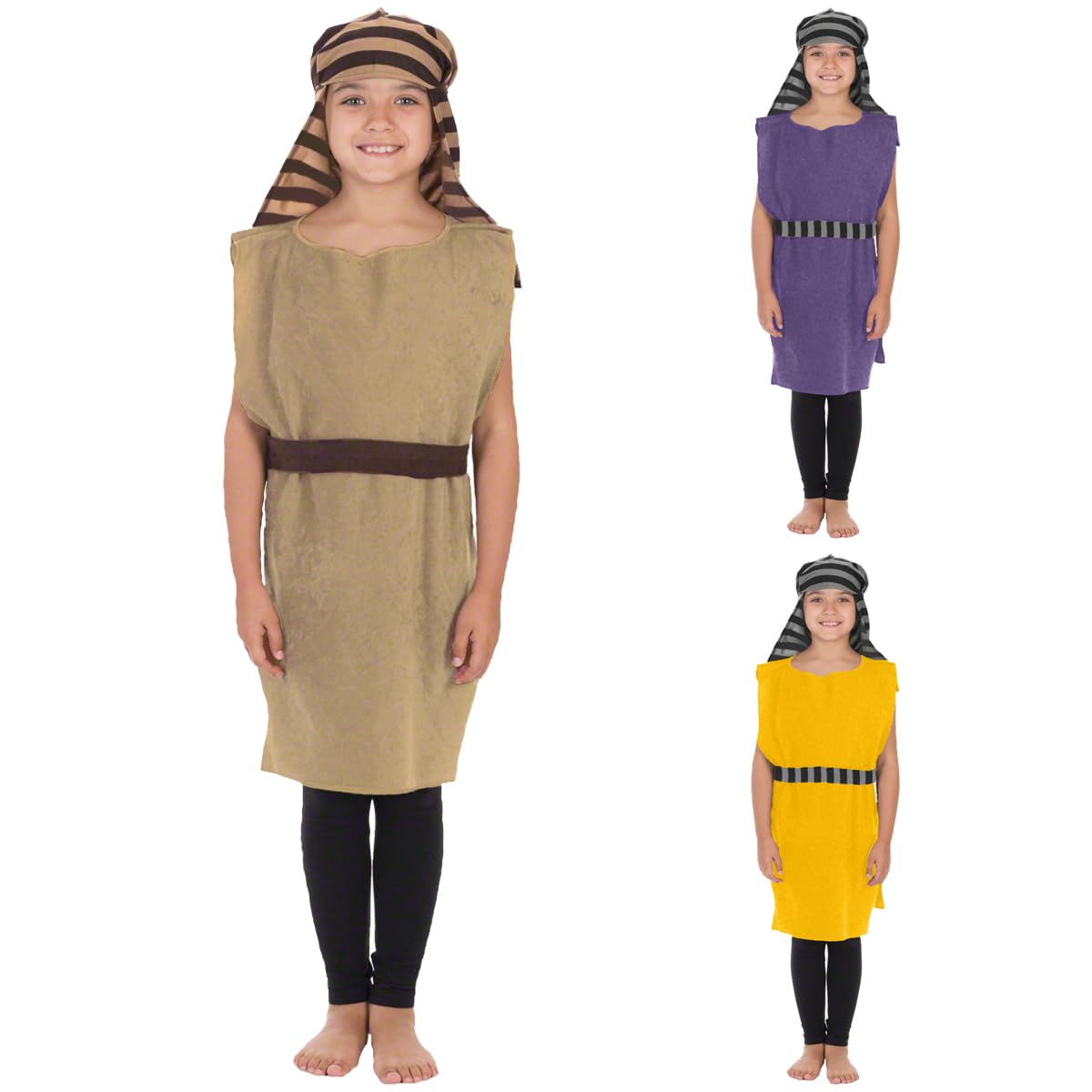 Charlie Crow Jacob Shepherd Innkeeper Costume for Kids one size 3-8 Years. (Brown)