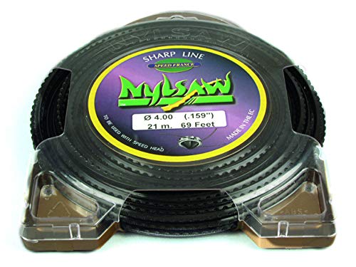 NYLSAW Strimmer Line 4.0 mm 21 m Trimmer Line 4-Edge Toothed