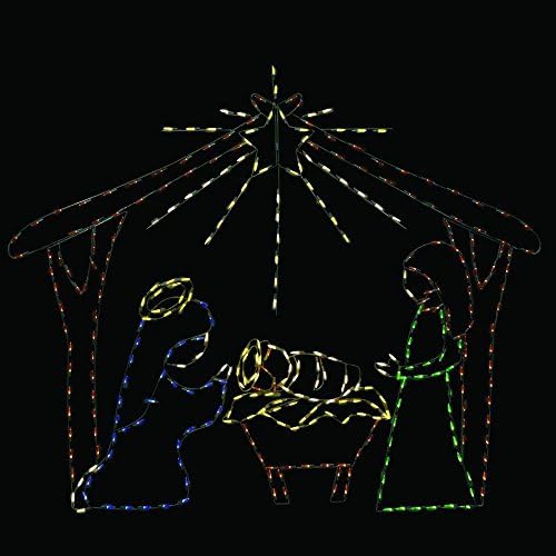 60 in. Pro-Line LED Wire Decor Nativity Scene
