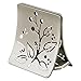 mDesign Leaf Design Napkin Holder for Kitchen Countertops, Table - Satin