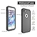 Cozycase Waterproof Case for iPhone 8 /iPhone 7, Shockproof Full-Body Rugged Case with Built-in Screen Protector for Apple iPhone 8/7 / SE2020 -(Black)