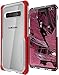 Ghostek Cloak Slim Clear Wireless Charging Case Designed for Galaxy S10 Plus S10+ (2019) - Red
