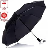 Durable Umbrella Windproof - lightweight Compact umbrella for every day Waterproof Heavy Duty umbrella for men and woman - 10 Ribs