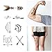 Tattify Arrow Themed Temporary Tattoos - Bullseye (Complete Set of 14 Tattoos - 2 of each Style) - Individual Styles Available and Fashionable Temporary Tattoos