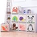 DODYMPS Foldable Animal Canvas Storage Toy Box/Bin/Cube/Chest/Basket/Organizer For Kids, 13 inch (Penguin)