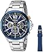 Seiko Men's SSC505 Analog Display Japanese Quartz Silver Watch