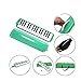 Glarry 32 Key Melodica Musical Instrument for Music Lovers Gift with Two mouthpieces and Carrying Bag (Green)