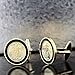 Gem Stone King 24k Yellow Gold Plated Walking Liberty Coin Cufflinks for Men 22MM in Diameter