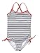 ALove Girls Ruffle One Piece Swimsuit Geometric Swimwear Tree Leaf Bathing Suit