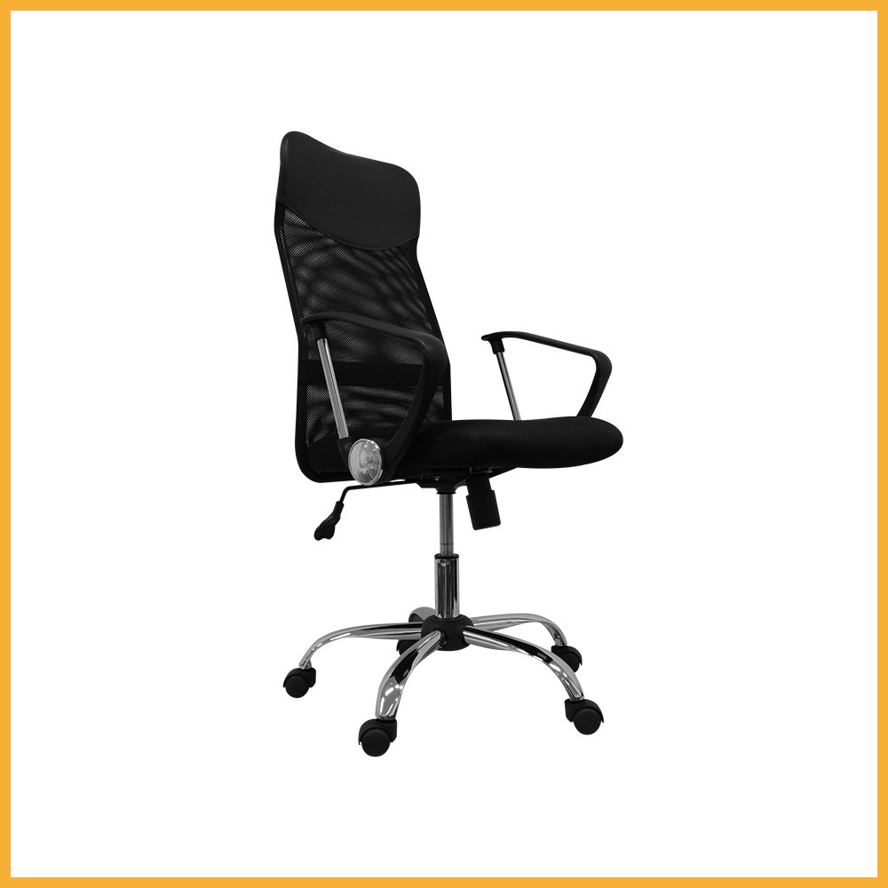 RegalosMiguel Silla de Oficina Canvas Negra