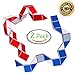 Ganowo Magic Snake Cube Twist Puzzle Collection Brain Teaser Toy Snake Ruler Fidget Toys Sets for Kids (red&Blue)