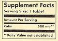 Solgar Rutin Bioflavonoids Tablets, 500 mg, 50 Count