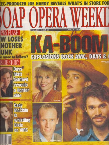 Kristian Alfonso and Peter Reckell, Patrick O'Connell, Julia Barr, Matthew Ashford - June 26, 1990 Soap Opera Weekly Magazine