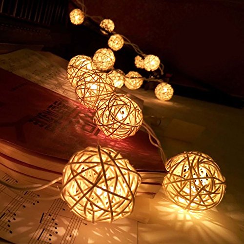 Battery powered ball led decorative string light , 16ft length 40…