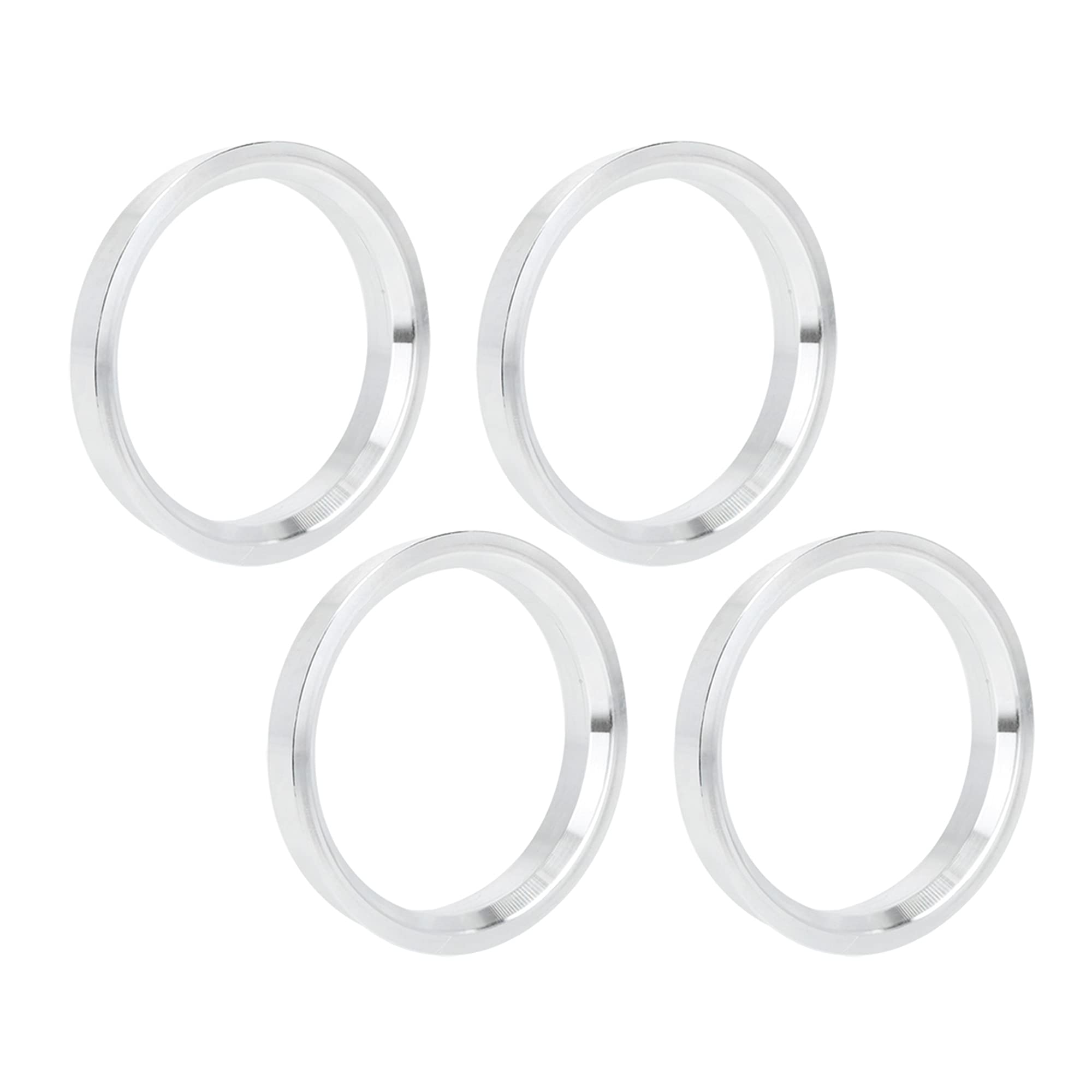 X AUTOHAUX 4pcs 66.6 to 57.1 mm Aluminium Alloy Car Hub Centric Rings