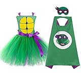 Girls Supergirl Donatello Costume Teenage Mutant Ninja Turtles Role Play Outfit Set Purple