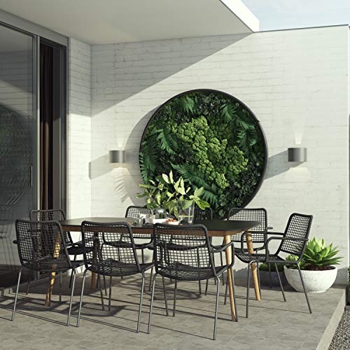 Amazonia Gales 9Piece Outdoor Rectangular Dining Table Set