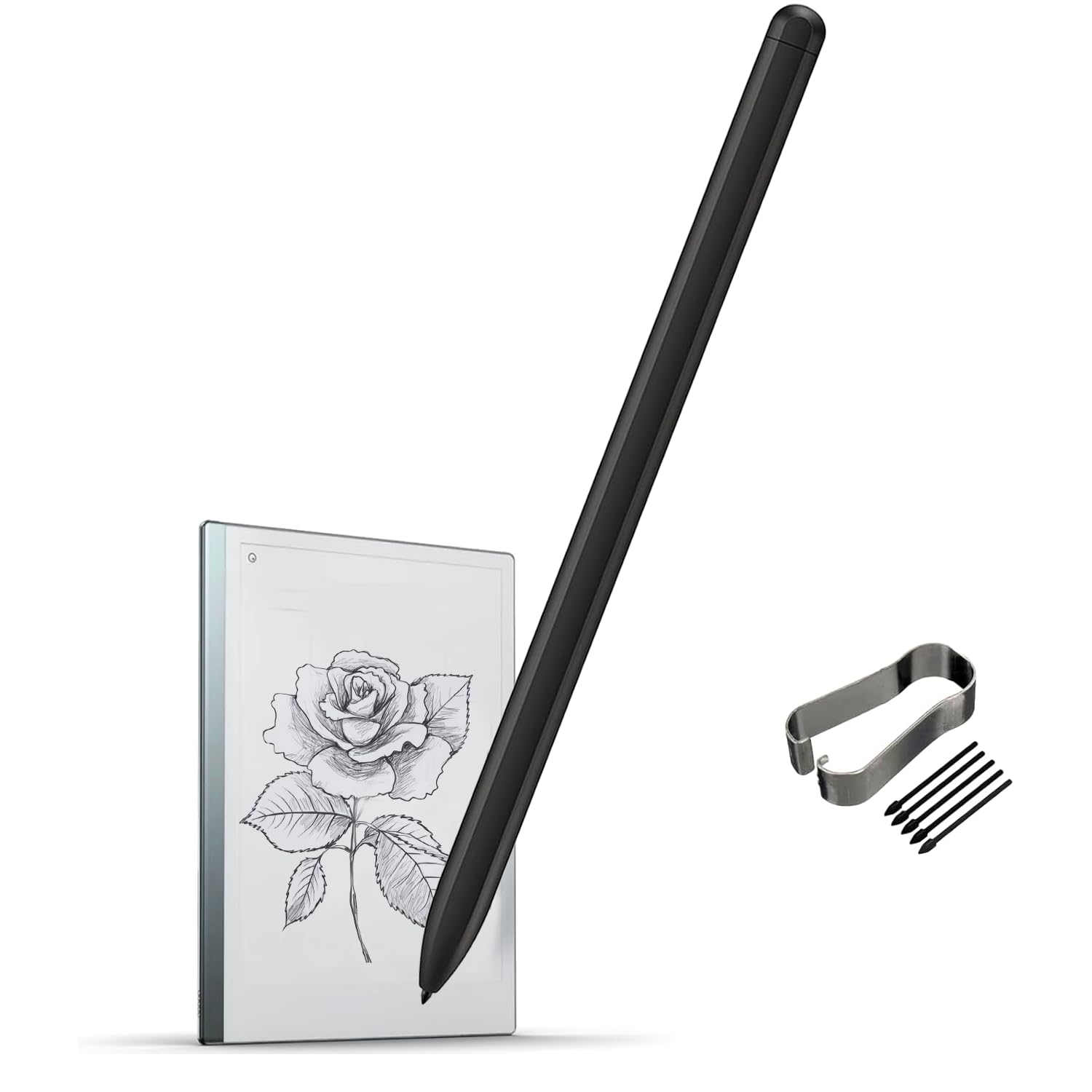 Stylus Pen for Remarkable 2 Pen Compatible with Remarkeble 2 Without Eraser, with Free Stylus Tips/Nibs(Black)