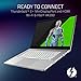Razer Blade 15 Studio Edition Laptop: Intel Core i7-9750H – NVIDIA Quadro RTX 5000 – 15.6″ 4K OLED Touch – 32GB RAM – 1TB NVMe SSD, CNC Aluminum, RGB Lighting, Thunderbolt 3, Mercury Whitethumb 4