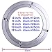 Heavy Duty Aluminium Rotating Lazy Susan Turntable Kitchen Base Turn Dining Table Round Rolling Display Rack Rotary Bearing Swivel Plate for Heavy Loads (4 inch)