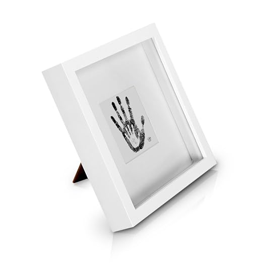 Classic by Casa Chic Solid Wood Box Frame White 9x9 inch (23x23cm