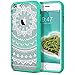 iPhone 6 Plus Case, iPhone 6S Plus Case, SmartLegend Retro Totem Mandala Floral Pattern Hybrid Clear PC Hard Back with TPU Bumper Acrylic Protective Transparent Case for iPhone 6/6S Plus 5.5