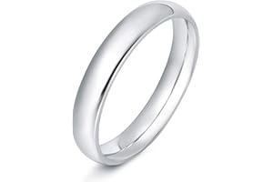 KAZITSAN 2mm 4mm 6mm Stainless Steel Rings for Women Men High Polish Plain Dome Silver/Gold/Rose Gold Wedding Band Comfort Fit