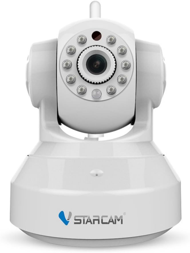 Gshopper VStarcam Home Security Cameras 720P Wireless IP Camera Surveillance Cam with Night Vision Two-way Audio Motion Detection Remote Control C7837 White by