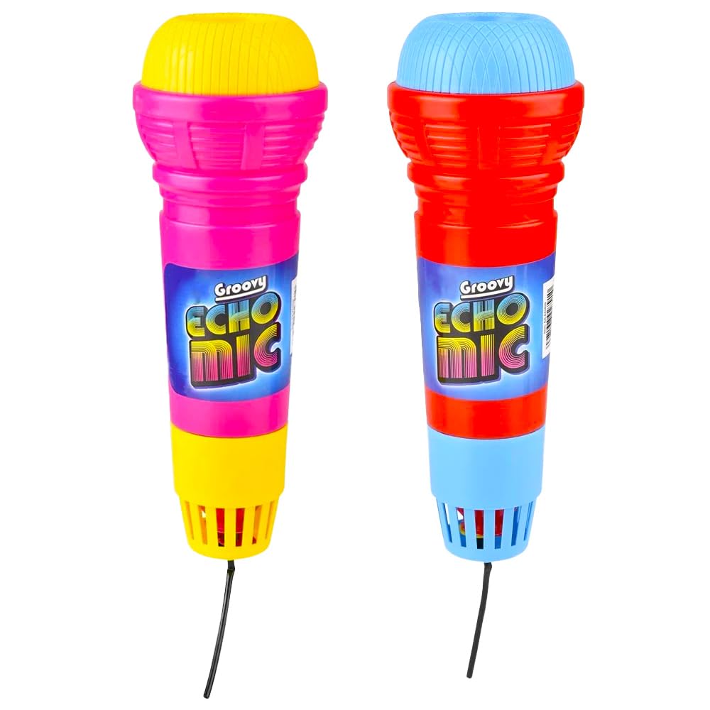 Chochkees Echo Mic, Kids Echo Microphones in, Durable and Lightweight, Fun Play Toys, Fun Music Party Favor, 9.5
