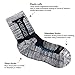 YUEDGE Men's 2 Pairs Wicking Cushion Socks Outdoor Sports Hiking Socks (Light Black)