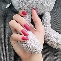False Nails Coffin Shape Nails with Designed Matte