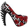 SHOW-STORY-Rock-Butterfly-Stud-Cut-Out-Peep-Toe-Platform-Bone-Heel-PumpsLF80626