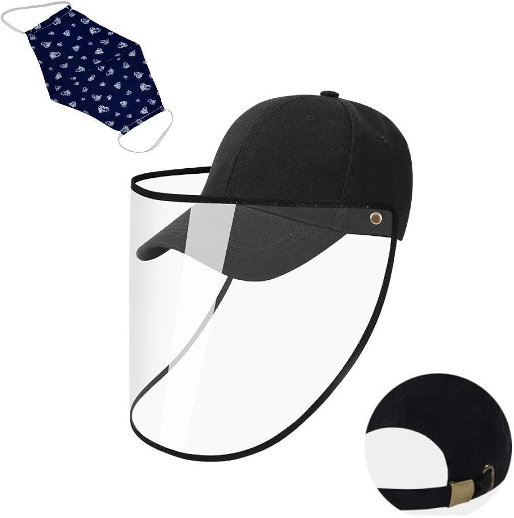COOLOUS SmartCoolous Removable Baseball Cap Adult Size Baseball Cap with TPU Shield and Extender Hook Adjustable Black: Clothing
