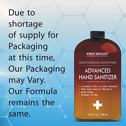 Bulk Size(Pack of 5) Hand Sanitizing Advanced Gel with Dispensing top