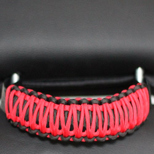 Bartact TAOGHHPBR - Universal Headrest 550 Paracord Grab Handles (PAIR) - 100% American Made - BLACK/RED