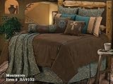 Western Bedding Turquoise and Beige Mosaic 5 Piece Queen