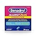 Benadryl Allergy Plus Congestion, 24 Tablets (Pack of 2)