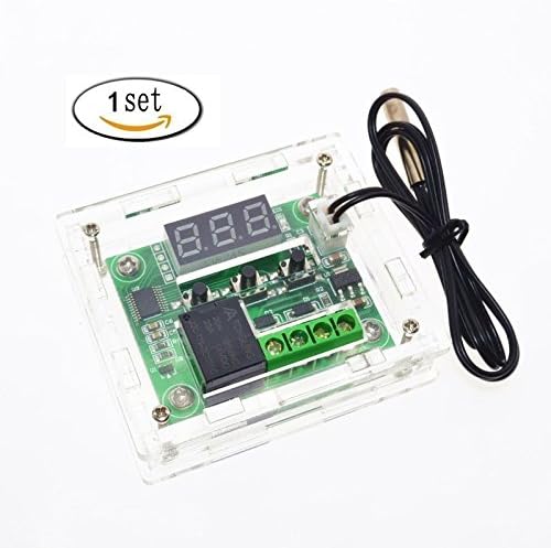 Ebotun 1 set W1209 DC12V cool temp thermostat temperature control switch temperature controller thermometer thermo controller+Acrylic Box/case