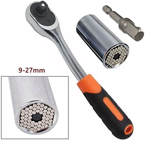 HDDU Universal Socket Wrench 9-27mm Power Drill Adapter Ratchet Bushing Spanner Key Gator Magic Grip Multi Hand Tools
