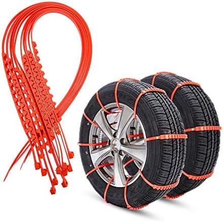 Bang4buck Universal Anti-Skid Tire Snow Chains for Car Sedan SUV Snow Winter Emergency Driving