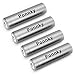 Ponnky 4 pcs 3.7V 18650 5000mah Rechargeable Lithium Battery with 18650 battery Charger
