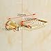 Rozinsanitary Gold Finish Soap Dish Holder Wall Mounted Soap Basket