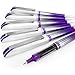 Uni-Ball UB-187S Vision Needle Rollerball Pen – 0.7mm Needle Point – Pack of 6 – Violet