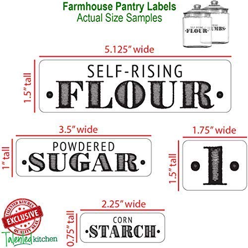 Talented-Kitchen-Farmhouse-Pantry-Labels-154-Mega-Pantry-Set-Food-Pantry-Label-Sticker-Black-Water-Resistant-Food-Jar-Labels-Pantry-Organization-Storage-Jar-Decals-Set-of-154--Farmhouse-Pantry