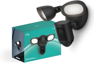 Ring Floodlight Cam Wired Pro Outdoor Security Camera 2K 3D Motion