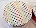 2 Pack - Premium Cookie Tin Decorative Metallic Rainbow Polka Dots, Empty - Extra Thick Steel