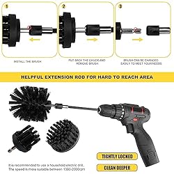 Drill Brush Attachment Kit, Drill Brush for